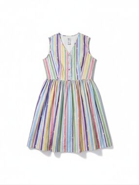 NEW Disney Dress Shop XL Dapper Dans Pin Up Dress Striped Retro Rockabilly